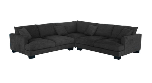 Rye 2.5 Seater Corner Modular Lounge Suite - Dark Grey