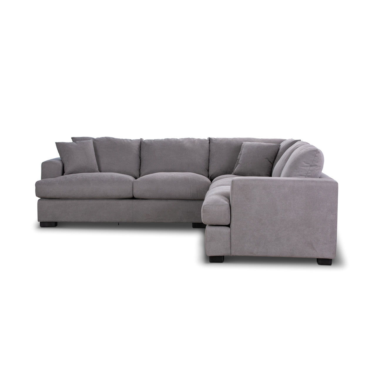RYE 2.5 SEATER CORNER MODULAR LOUNGE SUITE - LIGHT GREY