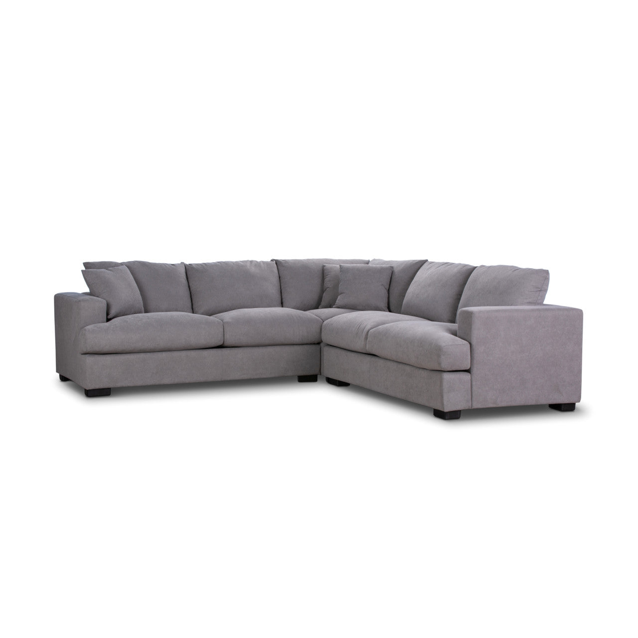 RYE 2.5 SEATER CORNER MODULAR LOUNGE SUITE - LIGHT GREY