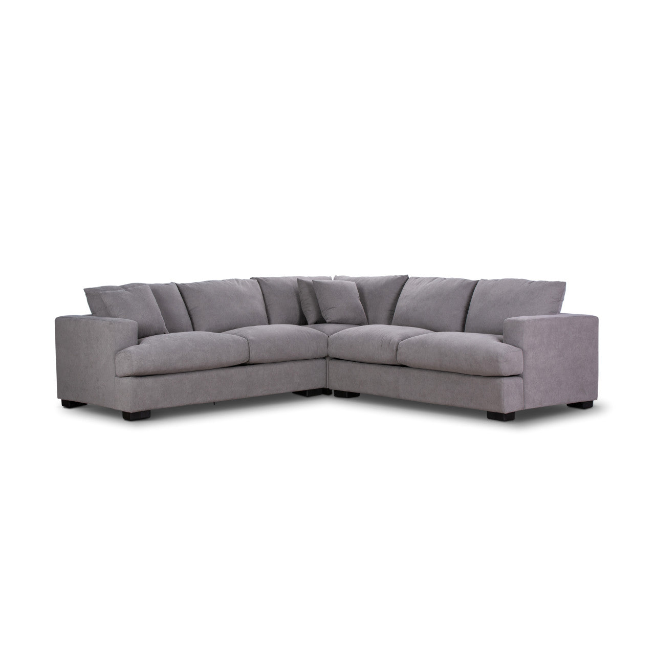 RYE 2.5 SEATER CORNER MODULAR LOUNGE SUITE - LIGHT GREY