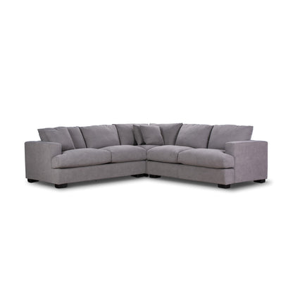RYE 2.5 SEATER CORNER MODULAR LOUNGE SUITE - LIGHT GREY