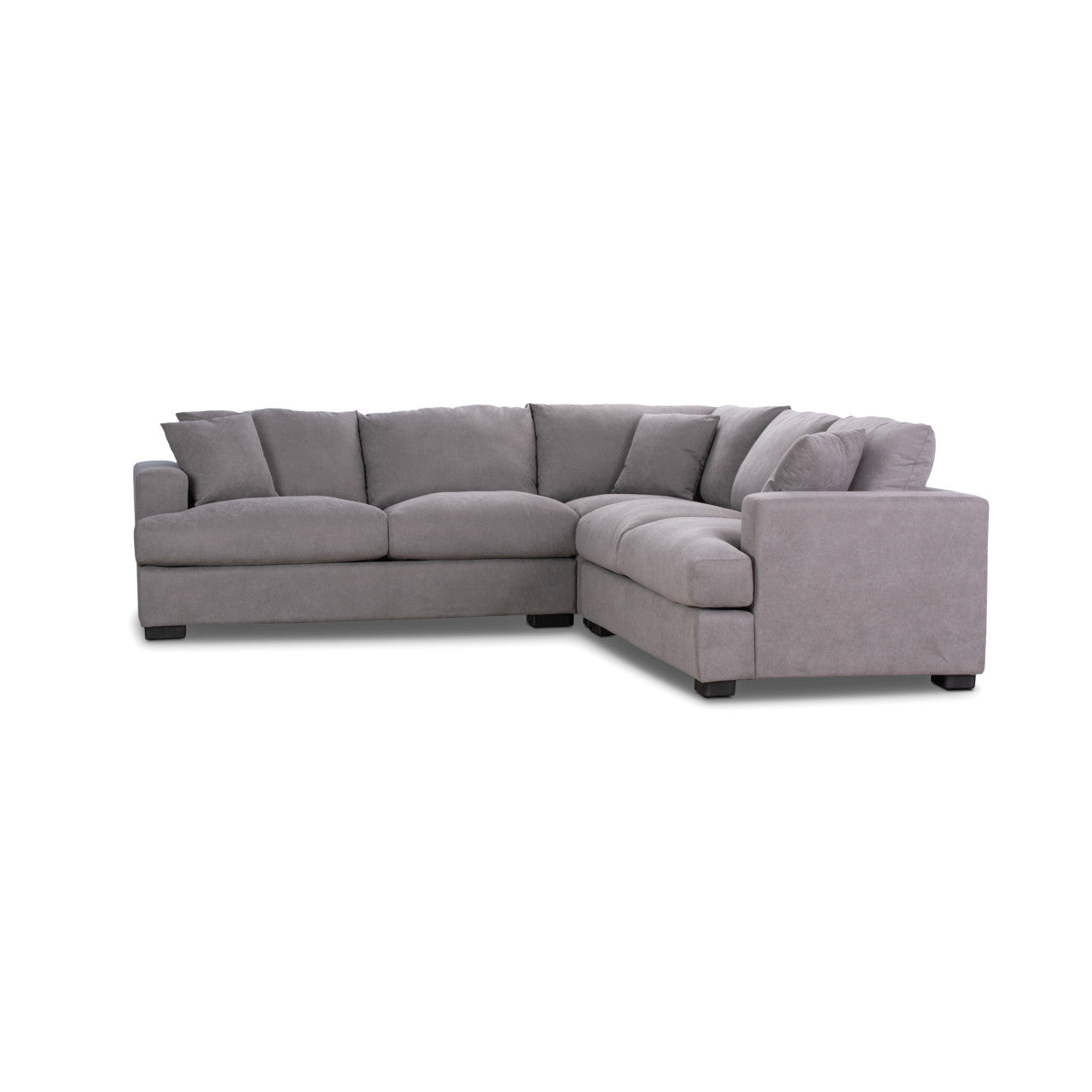 RYE 2.5 SEATER CORNER MODULAR LOUNGE SUITE - LIGHT GREY