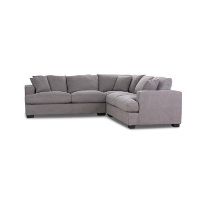 RYE 2.5 SEATER CORNER MODULAR LOUNGE SUITE - LIGHT GREY
