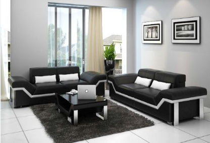 BEAZ (K5007D)  3 SEATER + 3 SEATER +  COFFEE TABLE - CHOICE OF LEATHER AND ASSORTED COLOURS AVAILABLE