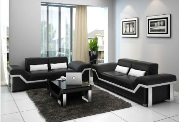 BEAZ (K5007D)  3 SEATER + 3 SEATER +  COFFEE TABLE - CHOICE OF LEATHER AND ASSORTED COLOURS AVAILABLE