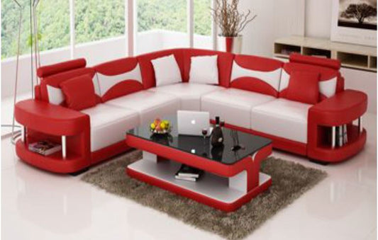 CHESHIRE (F3001B) CORNER LOUNGE SUITE + 2 COFFEE TABLE - CHOICE OF LEATHER AND ASSORTED COLOURS AVAILABLE