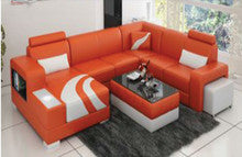 CONGLETON (F3007) CORNER  LOUNGE SUITE +  COFFEE TABLE - CHOICE OF LEATHER AND ASSORTED COLOURS AVAILABLE