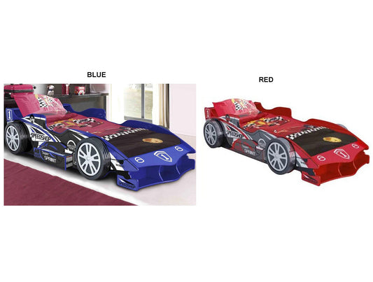Single Veyron Sprint Racing Car Bed - Red Or Blue