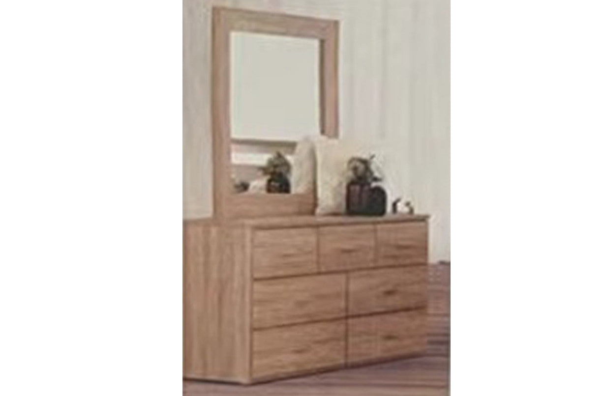 VICTORIAN (AUSSIE MADE) 7 DRAWER DRESSING TABLE WITH MIRROR - ASSORTED COLOURS