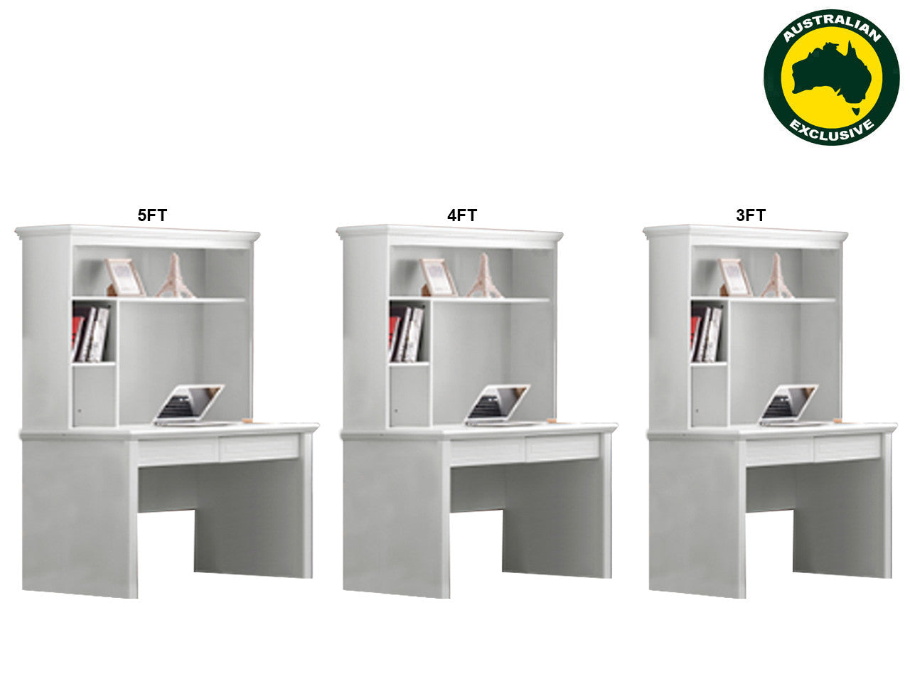 VIOLA (AUSSIE MADE) DESK AND HUTCH COLLECTION - ASSORTED PAINTED COLOURS - STARTING FROM $1299