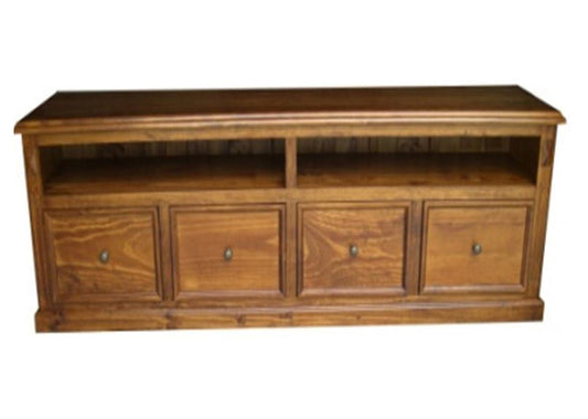 Waratah Entertainment Unit With 4 Drawers & 2 Niche (WTV-2) - 655(H) X 2090(W) - As Pictured