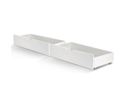 ARTISSA (SET OF 2) STORAGE TRUNDLE DRAWERS - WHITE