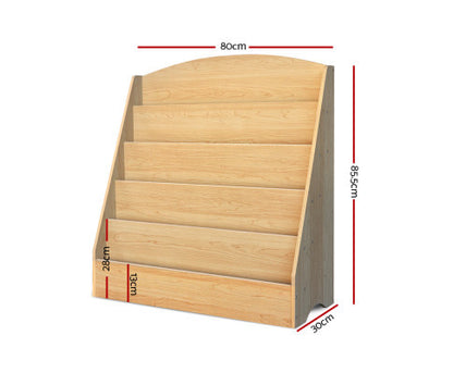 KIANNA 5 TIERS KIDS BOOKSHELF - WOODEN