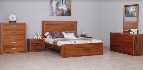 MANDANI QUEEN  6 PIECE (THE LOT)  BEDROOM SUITE - (MODEL-23-5-12-12-9-14-20-15-14)  - AS PICTURED