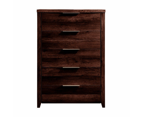 MORRIGAN 5 DRAWER TALLBOY - WENGE