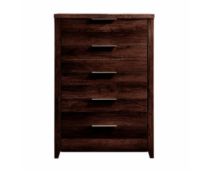 MORRIGAN 5 DRAWER TALLBOY - WENGE