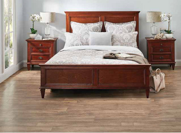 KING FORT PAYNE 3 PIECE (BEDSIDE) BEDROOM SUITE - WARM OAK