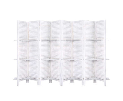 STINROM ROOM DIVIDER PRIVACY SCREEN  FOLDABLE 8 PARTITION STAND - WHITE