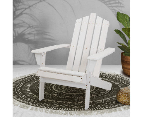 HADLEY OUTDOOR LOUNGE CHAIR - WHITE