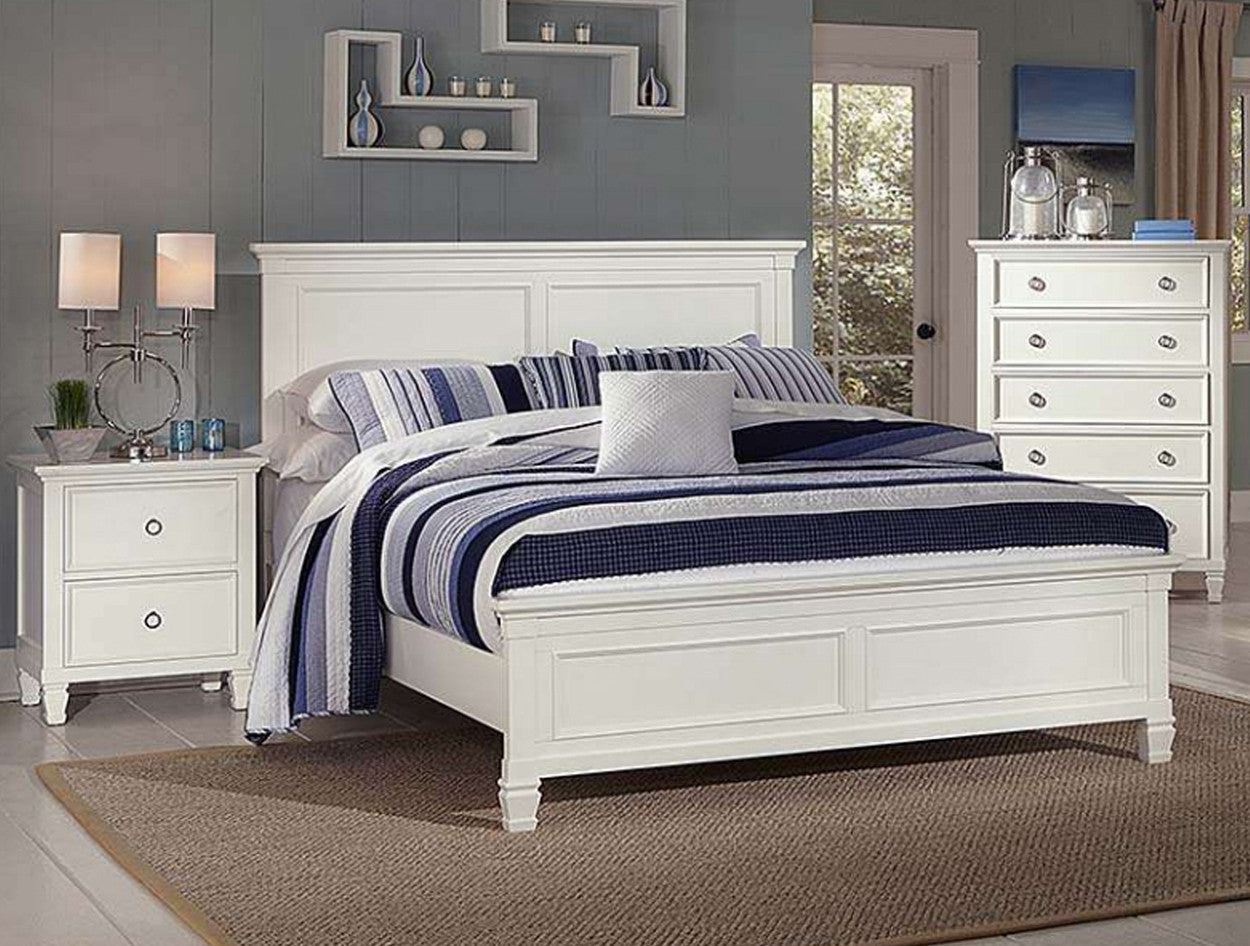Tempura (044) King 3 Piece (BEDSIDE) Bedroom Suite (MODEL-20-1-13-1-18-1-3-11) - White