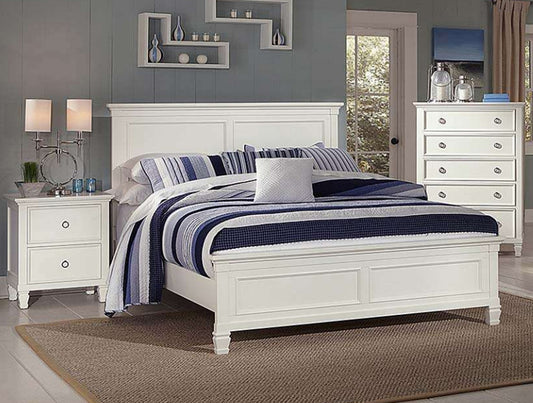 Tempura (044) Double Or Queen 4 Piece (TALLBOY) Bedroom Suite (MODEL - 20-1-13-1-18-1-3-11) - White