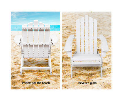 FAUNA (SET OF 2) OUTDOOR LOUNGE CHAIR - WHITE