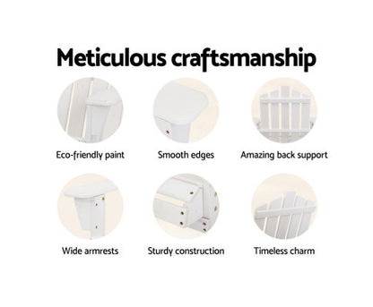 HADLEY OUTDOOR LOUNGE CHAIR - WHITE