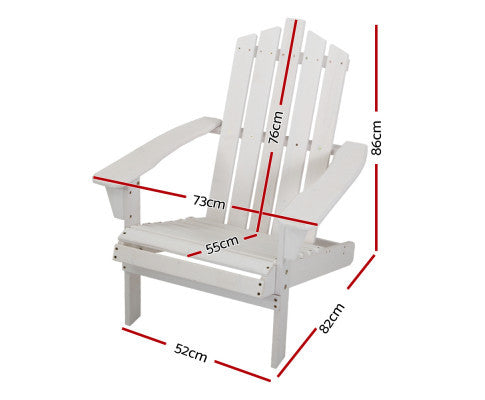 HADLEY OUTDOOR LOUNGE CHAIR - WHITE
