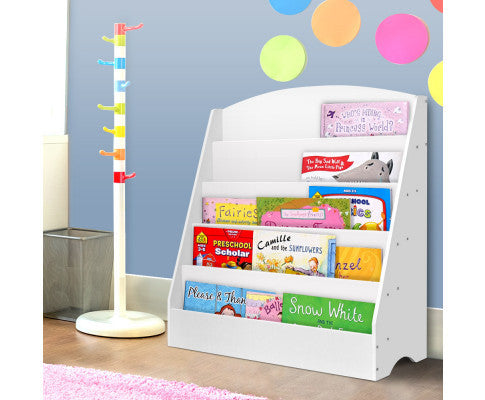 Kianna 5 Tiers Kids Bookshelf - White