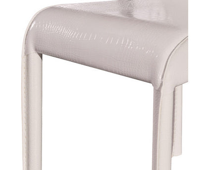 REINER (SET OF 2) LEATHERETTE DINING CHAIR - WHITE