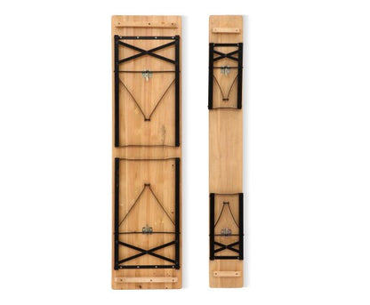 SARIN OUT 3 PIECE OUTDOOR BENCH SET - NATURAL / BLACK