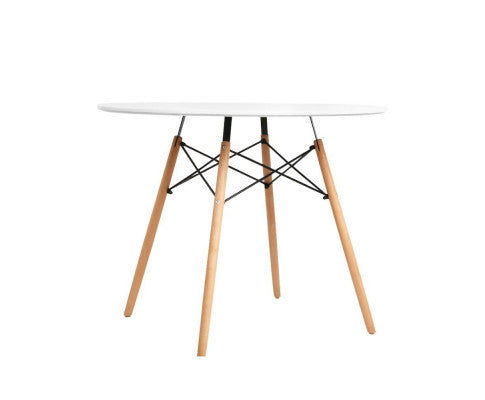 POLARIS ROUND DINING TABLE  900(DIA) - WHITE