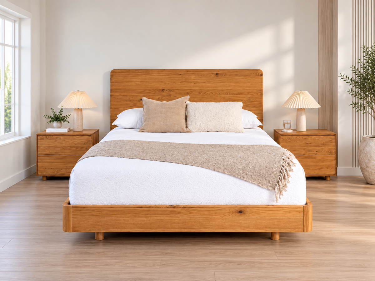 King Ashton (Aussie Made) Bed - Assorted Colours