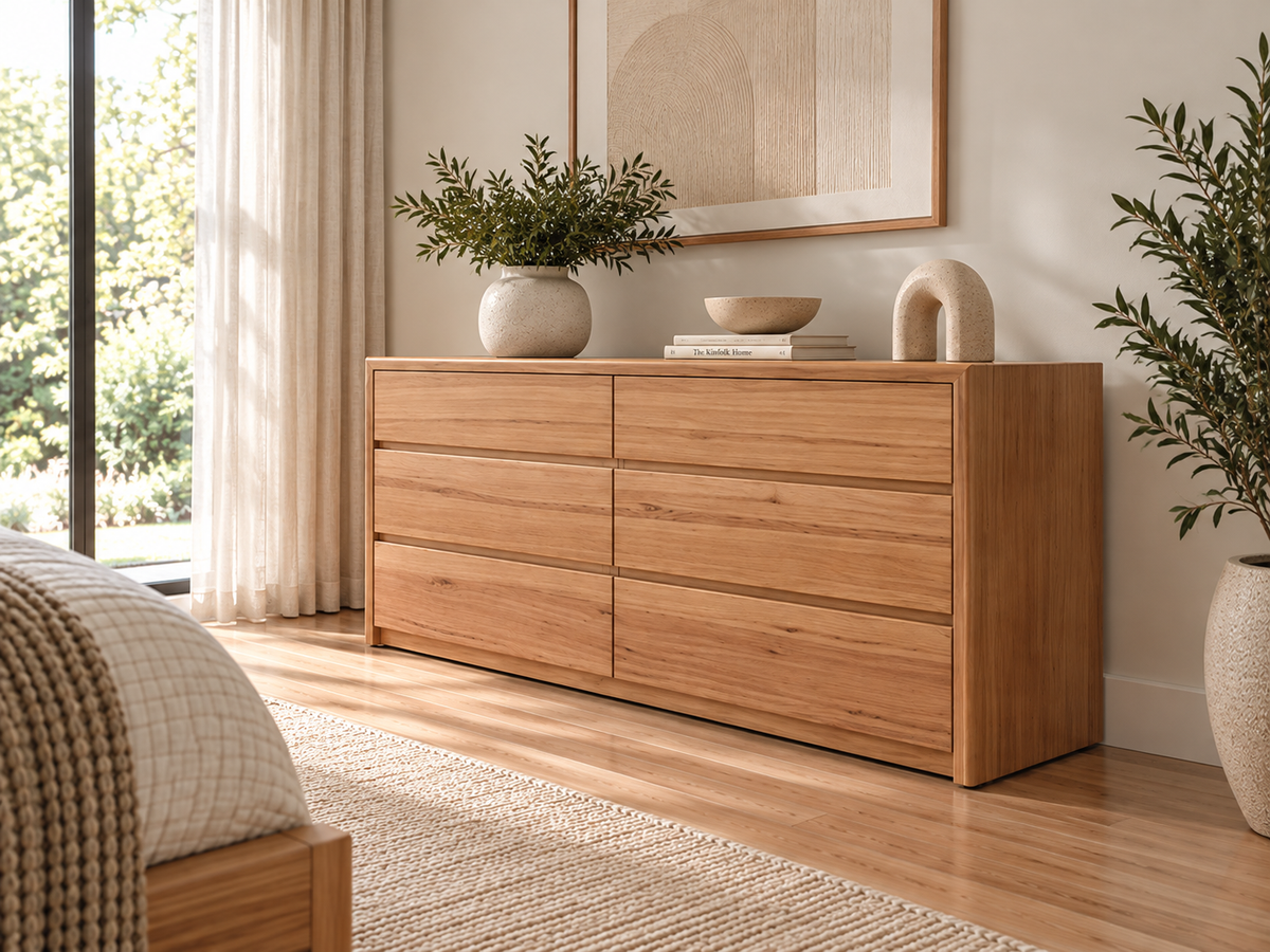 Lutician (Aussie Made) 6 Drawer Dresser