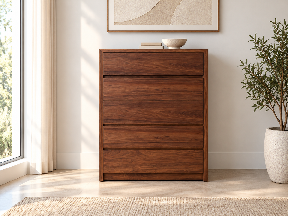 Reina (Aussie Made) 5 Drawer Tallboy