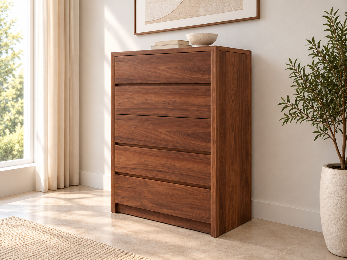 Reina (Aussie Made) 5 Drawer Tallboy