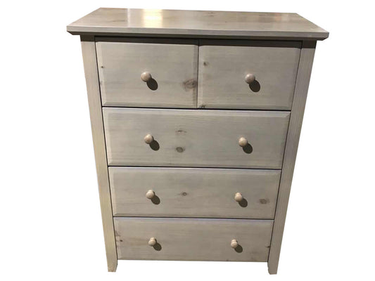 TYLEX (AUSSIE MADE) 5 DRAWER (2 OVER 3) TOP-SPLIT TALLBOY CHEST  - 1200(H) X 900(W) - ASSORTED COLOURS