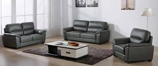 SANDY (MODEL-BS971)  3 SEATER + 2 SEATER + 1 SEATER LEATHER  LOUNGE SUITE  - ASSORTED COLOURS AVAILABLE