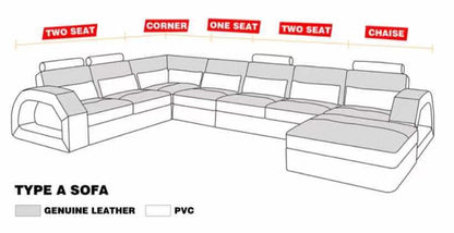 JEMBA BONDED LEATHER CHAISE LOUNGE ( MODEL-G1102) - CHOICE OF LEATHER AND ASSORTED COLOURS