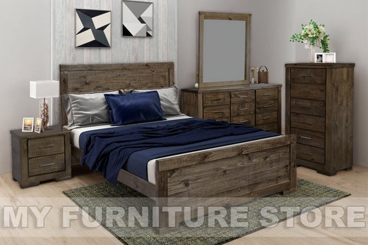 KING RUSTICED ( RTKB) BED - RUSTIC