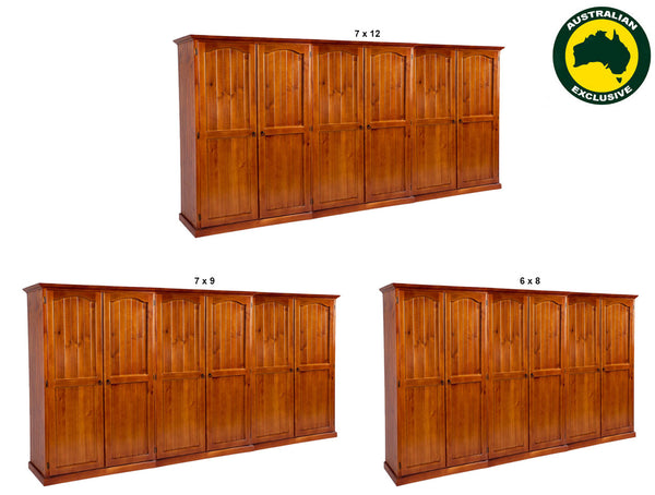 MUDGEE (AUSSIE MADE) 6 DOOR PANTRY COLLECTION - ASSORTED STAINED COLOURS - STARTING FROM $2799