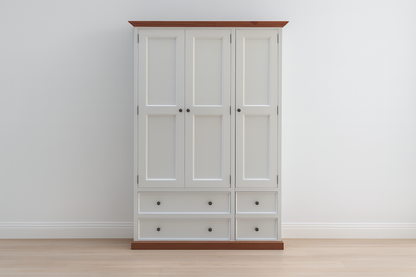 ANZAC (AUSSIE MADE) 3 SECTION MIRROR WARDROBE COLLECTION - ASSORTED PAINTED / STAINED COLOURS - STARTING FROM $1799