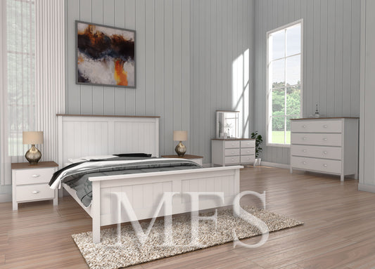 QUEEN WENDELL (CUSTOM MADE) BED - ASSORTED COLOURS