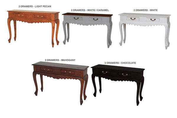 WILLY / CARVED SOFA TABLE COLLECTION - ASSORTED COLOURS - STARTED FROM $349