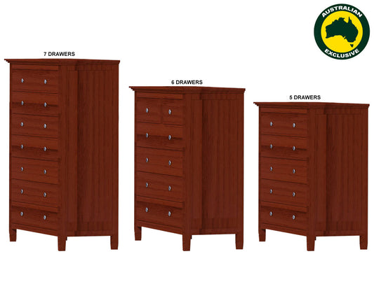 Winslow (AUSSIE MADE) Tallboy Collection - Assorted Stained Colours