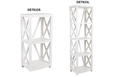 X-STYLE CROSSED BOOKCASE - WHITE - STARTING FROM $349