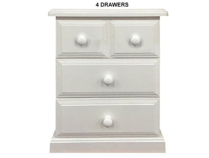 YORK (AUSSIE MADE) BEDSIDE TABLE COLLECTION - ASSORTED PAINTED COLOURS - STARTING FROM $399