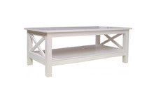 ZIM (DET163) RECTANGULAR CROSS COFFEE TABLE - 1200(W) X  600(D)- WITH