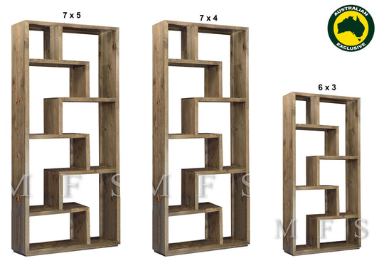 Manly Zigzag (AUSSIE MADE) Highline Room Divider Collection - Assorted Stained Colours