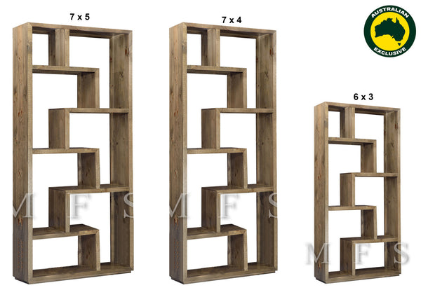MANLY ZIGZAG (AUSSIE MADE) HIGHLINE ROOM DIVIDER COLLECTION - ASSORTED STAINED COLOURS - STARTING FROM $799